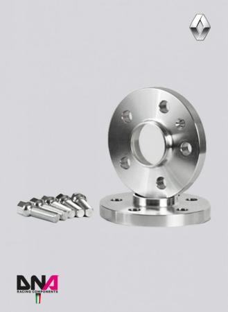 RENAULT CLIO 4 AND RS WHEEL SPACERS (PAIR) 5 mm + BOLTS KIT NO CENTERING RENAULT CLIO 4 AND RS WHEEL SPACERS (PAIR) 5 mm + BOLTS KIT NO CENTERING