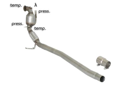 Ragazzon rozsdamentes részecskeszűrő kiiktatórész katalizátorral AUDI A3 2.0TDi Ragazzon rozsdamentes részecskeszűrő kiiktatórész katalizátorral AUDI A3 2.0TDi