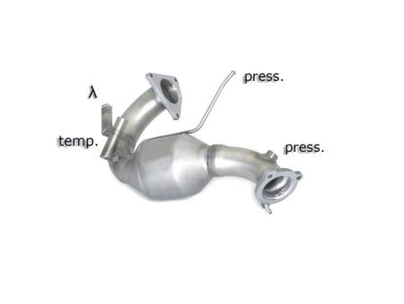 Catalyst group+Ragazzon particulate filter replacement pipe AUDI A7 3.0TDi V6 Catalyst group+Ragazzon particulate filter replacement pipe AUDI A7 3.0TDi V6