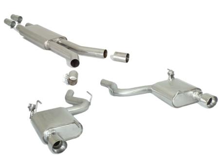 Ragazzon central and rear silencers round with Sport Line tail pipe  FORD Mustang 5.0 V8 GT (310kW)