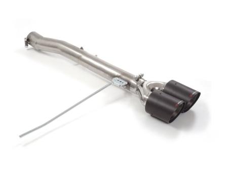 Ragazzon rozsdamentes hátsó kipufogóvég egység kerek karbon végekkel MINI F56 Cooper S 2.0 (141kW) Ragazzon rozsdamentes hátsó kipufogóvég egység kerek karbon végekkel MINI F56 Cooper S 2.0 (141kW)