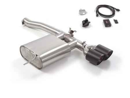 Ragazzon rear silencer with round Carbon tail pipes MINI F56 Cooper S 2.0 (141kW) Ragazzon rear silencer with round Carbon tail pipes MINI F56 Cooper S 2.0 (141kW)