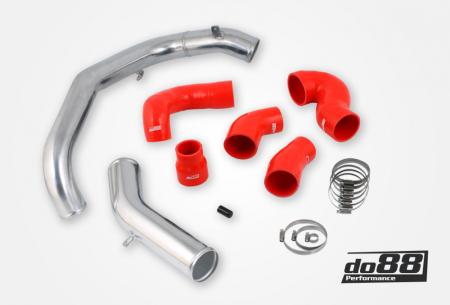 do88 intercooler hose kit with pressure pipe, Volvo S60/ V70/ XC70 -03-07  Red