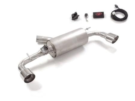 Yaris GR rozsdamentes, aktívszelepes hátsó kipufogódob, ezüst végekkel 102mm Yaris GR rozsdamentes, aktívszelepes hátsó kipufogódob, ezüst végekkel 102mm