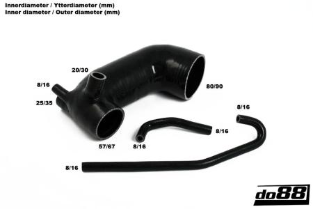 do88 Inlet Hose AUDI Ur-Quattro 2.2T 20V 220HP - Black do88 Inlet Hose AUDI Ur-Quattro 2.2T 20V 220HP - Black