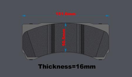 D2 Racing PA41 330-356-380mm SPORT fékbetét készlet 6-dugattyús üreges féknyereghez 2021-től D2 Racing PA41 330-356-380mm SPORT fékbetét készlet 6-dugattyús üreges féknyereghez 2021-től