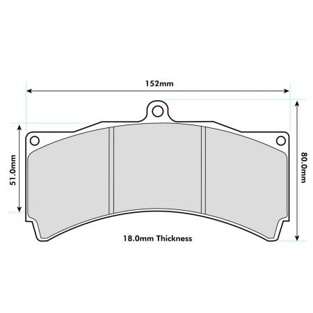 FERODO FRP3054Z (Dsuno) pads for AP Racing  D2 Racing  K-sport brake kits FERODO FRP3054Z (Dsuno) pads for AP Racing  D2 Racing  K-sport brake kits