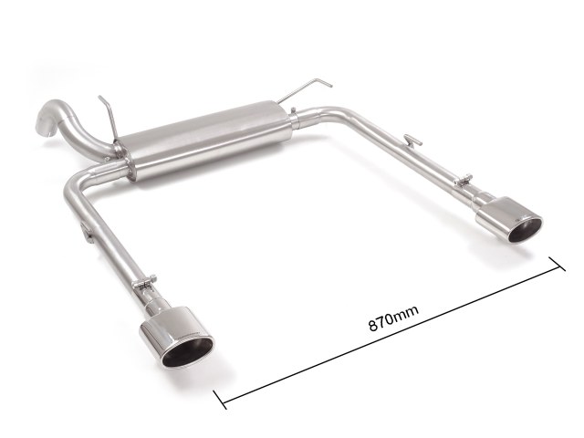A Zperformance Ragazzon rear silencer FIAT Tipo 1.4TJET 88kW